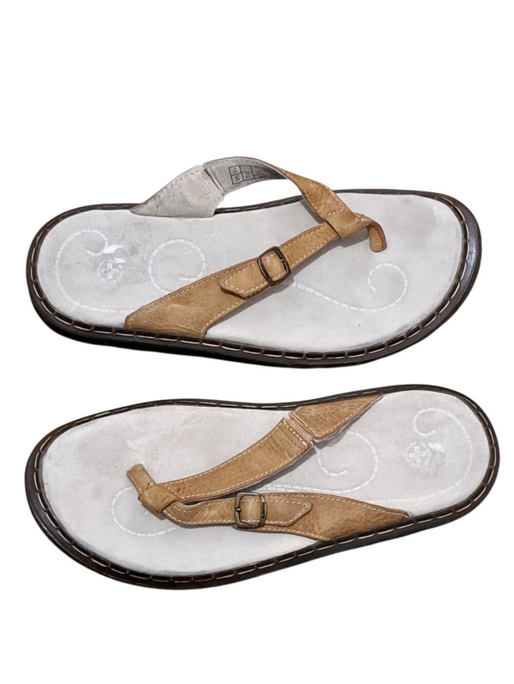 Vintage Dr. Martens Erica Adjustable Buckle Thong Leather Sandal Flip Flop Sz 10